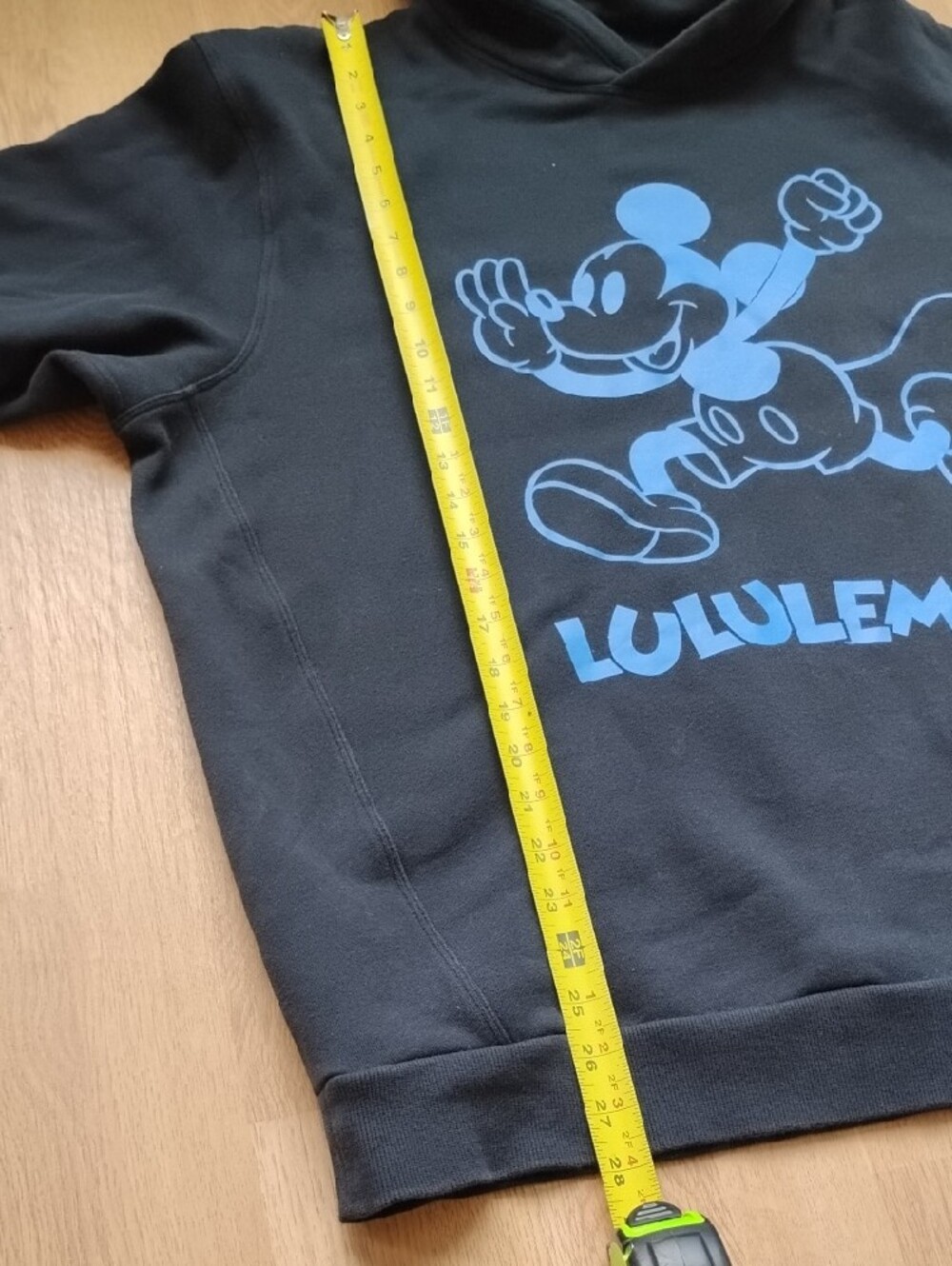 Lululemon Athletica X Disney Seady State Black Hoodie with Blue Mickey Graphic - Picture 4 of 8